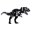 T Rex Wall Decal | Dinosaur Themed Vinyl Home Decor Sticker for Boys Bedroom | Small, Large Sizes | Black, Brown, Green