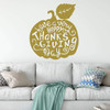 Thanksgiving Wall Decor ' 'Have a Very Happy Thanksgiving' Pumpkin Silhouette Design - Vinyl Decoration For Home, Living Room, Entryway or Fireplace