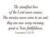The Steadfast Love of the Lord Custom Order 38in x 24in in brown