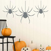 Three Spiders Halloween Decoration - Halloween Wall Decals for Home, Windows, Halloween Party Decorations ' A Variety of Sizes and Colors Available