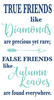 True Friends Wall Decal Quote - Friendship Themed Vinyl Lettering