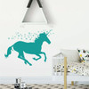 Turquoise Unicorn Wall Decor Vinyl Decal for Girl's Bedroom, Playroom or Bathroom - Baby's Nursery Decoration