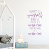 Unicorn Wall Decal - Always Be A Unicorn - Vinyl Decor For Girl's Bedroom, Playroom or Bathroom - Kids Home Decorations