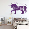 Unicorn Wall Decal - Dream Big - Vinyl Decor For Girl's Bedroom, Playroom or Bathroom - Kids Home Decorations