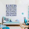 Unicorn Wall Decal - Stay True - Vinyl Decor For Girl's Bedroom, Playroom or Bathroom - Kids Home Decorations
