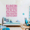 Unicorn Wall Decal - Stay True - Vinyl Decor For Girl's Bedroom, Playroom or Bathroom - Kids Home Decorations