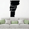 Vermont Wall Decor - Home Sweet Home - State Decal Silhouette Vinyl Art for Home, Living Room or Family Room Decoration