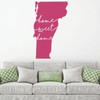 Vermont Wall Decor - Home Sweet Home - State Decal Silhouette Vinyl Art for Home, Living Room or Family Room Decoration