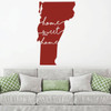 Vermont Wall Decor - Home Sweet Home - State Decal Silhouette Vinyl Art for Home, Living Room or Family Room Decoration