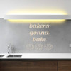 Vinyl Decal for Kitchen Wall Decor ' 'Bakers Gonna Bake' - Silhouette Cookies - Home Decoration - Chef Gifts D'cor, Mother's day, or Birthday Gift