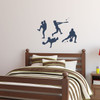 Vinyl Room Wall Decor - Sports Decoration - Baseball Player Wall Decal Pitching Catching Diving Batting Boys' Room Vinyl Wall Decor - Vinyl Decal for Home, Bedroom or Locker Room - Removable Stickers - Custom Sizes and Colors Fit Any Themed Living
