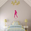 Violin Wall Decor - Personalized Vinyl Sticker Silhouette Decal - Violinist Gifts for Girl's Bedroom, Playroom or Music Room