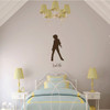 Violin Wall Decor - Personalized Vinyl Sticker Silhouette Decal - Violinist Gifts for Girl's Bedroom, Playroom or Music Room