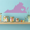 Virginia State - Vinyl Wall Art, 10th State, Richmond Virginia, Thirteen Colonies, Old Dominion