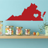 Virginia State - Vinyl Wall Art, 10th State, Richmond Virginia, Thirteen Colonies, Old Dominion