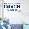 Volleyball Coach Wall Decal - Coaches Gift - Personalized Vinyl Decor For Office, Locker Room, Bedroom, Home Decor - Sports Theme Decoration