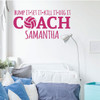 Volleyball Coach Wall Decal - Coaches Gift - Personalized Vinyl Decor For Office, Locker Room, Bedroom, Home Decor - Sports Theme Decoration