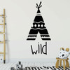 Wall Decal for Children - Wild Teepee - Vinyl Decor for Baby's Room, Bedroom or Play Room