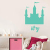Wall Decal for Girl's Room - Personalized Princess Castle - Children Decoration for Bedroom or Playroom
