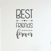 Wall Decal for Girls - Best Friends Forever - Vinyl Sticker for Children's Room or Playroom Decoration