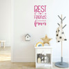 Wall Decal for Girls - Best Friends Forever - Vinyl Sticker for Children's Room or Playroom Decoration