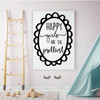 Wall Decal for Girls - Happy Girls Are The Prettiest- Home Decor For Child's Bedroom, Children's Playroom or Nursery