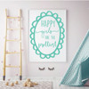 Wall Decal for Girls - Happy Girls Are The Prettiest- Home Decor For Child's Bedroom, Children's Playroom or Nursery