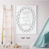 Wall Decal for Girls - Happy Girls Are The Prettiest- Home Decor For Child's Bedroom, Children's Playroom or Nursery