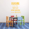 Wall Decal For Those Who Love to Read ' Bedtime Vinyl Wall Art and Decor for Children's Bedroom or playroom