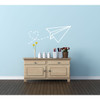 Wall Decals for Kids Rooms - Paper Airplane Vinyl Wall Decor