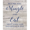 Wedding Sign Vinyl Decal - Before you Mingle and Eat - for Wedding Receptions - Vinyl Decal Only