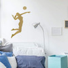 Woman Personalized Volleyball Player Wall Decal