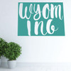 Wyoming Wall Decal - State Silhouette Vinyl Art for Home Decor, Living Room or Family Room Decoration