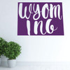 Wyoming Wall Decal - State Silhouette Vinyl Art for Home Decor, Living Room or Family Room Decoration
