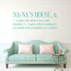 'Na-Na's House' Wall Decal - Grandchildren Fill A Space - Grandmother's Vinyl Gift for Home Decor, Family Room or Living Room Decoration