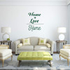 'House + Love Home Vinyl Decal - Makes for a Great Gift for Friends and Family - Living Room, Bedroom or Home D'cor ' A Variety of Sizes and Colors