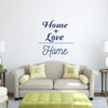 'House + Love Home Vinyl Decal - Makes for a Great Gift for Friends and Family - Living Room, Bedroom or Home D'cor ' A Variety of Sizes and Colors