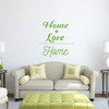 'House + Love Home Vinyl Decal - Makes for a Great Gift for Friends and Family - Living Room, Bedroom or Home D'cor ' A Variety of Sizes and Colors