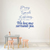 A Child's Prayer Wall Decal - Christian Vinyl Decoration for Home, Bedroom or Living Room Decor