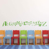 ABC Wall Decal - Alphabet Vinyl Decor for Baby's Nursery, Bedroom or Playroom