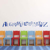 ABC Wall Decal - Alphabet Vinyl Decor for Baby's Nursery, Bedroom or Playroom