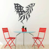 American Flag Decal - Eagle Wall Decor - United States Of America - Patriotic Decoration for the Home, Office, or School