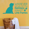 Animal Lovers Gift Puppies/Dog Wall Decal You Can't Buy Happiness Funny Saying - Vinyl Sticker for Home Decor