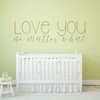 Baby Nursery Decor | 'Love You No Matter What' Vinyl Wall Decal Lettering for Boy or Girl | Blue, Pink, Purple, Black, White, Other Colors | Small and Large Sizes Available