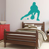 Baseball Player Wall Decal Catching Boys' Room Vinyl Wall Decor