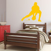 Baseball Player Wall Decal Catching Boys' Room Vinyl Wall Decor