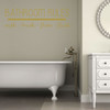 Bath Wall Decal for Bathroom Decor - Bathroom Rules - Removable Vinyl Sticker for Home Decoration