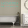 Bath Wall Decal for Bathroom Decor - Bathroom Rules - Removable Vinyl Sticker for Home Decoration
