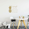 Be A Pineapple Quote Wall Decal - "Stand Tall Wear A Crown" - Available in Multiple Sizes and Colors to Match Your Home, Bedroom, or Office Decor