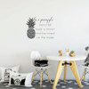 Be A Pineapple Quote Wall Decal - "Stand Tall Wear A Crown" - Available in Multiple Sizes and Colors to Match Your Home, Bedroom, or Office Decor